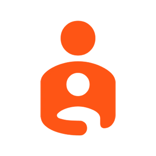 Ikoni aikuisesta henkilöstä, jolla on käsi edessä seisovan lapsen ympärillä.